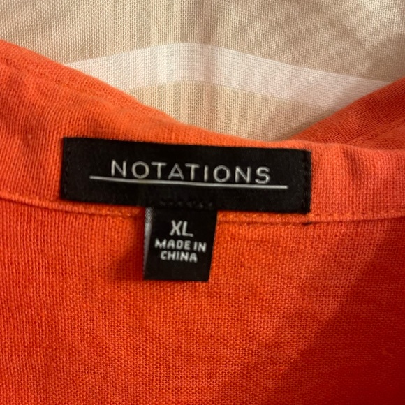 Notations Linen top - Picture 2 of 3
